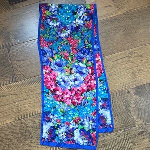 Vintage Oscar de La Renta Floral Silk Scarf